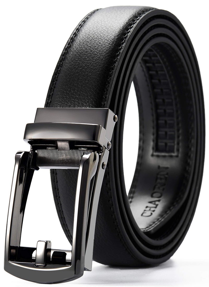 CHAOREN Mens Dress Belt - Ratchet Belt Leather 1 1/4" Comfort Click - Perfect Companion to Mens Dress Shoes - Image 1